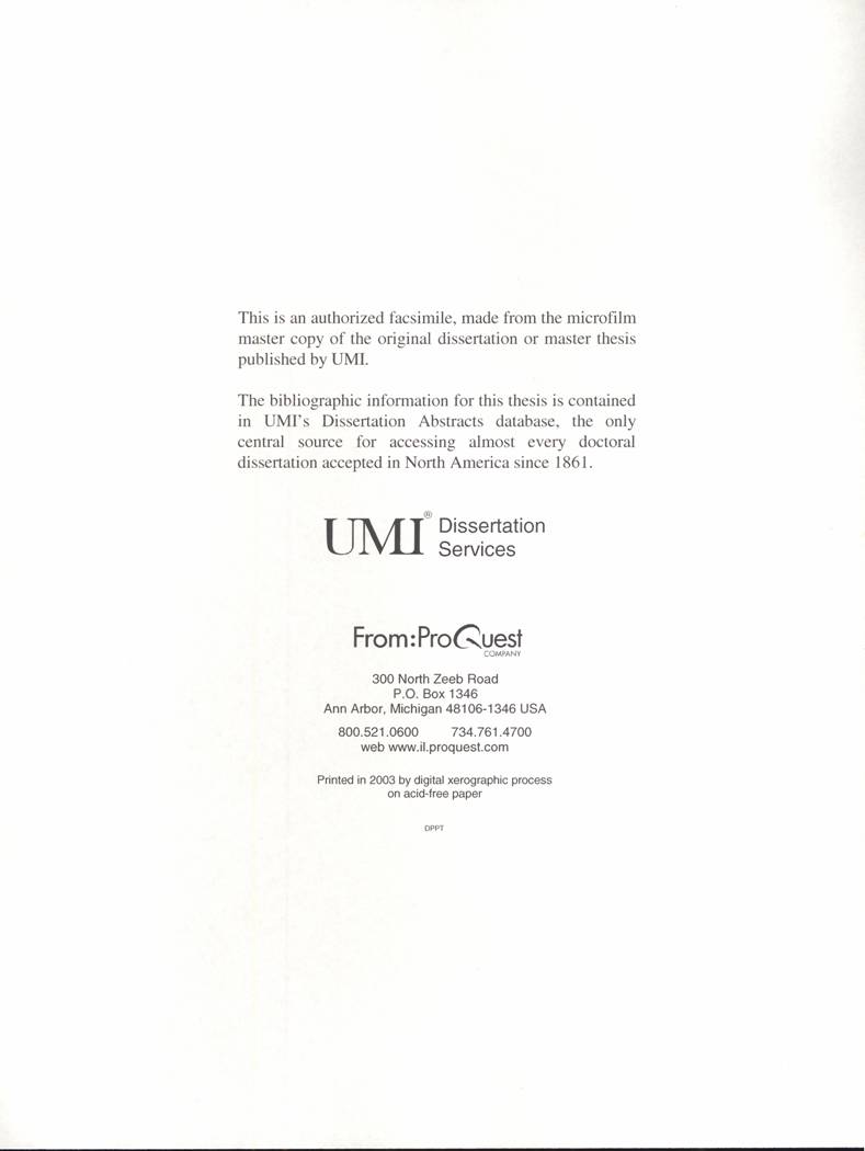 Umi dissertation agreement form