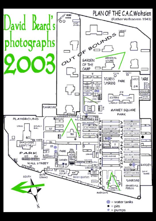 map of Weihsien Camp with photo locations