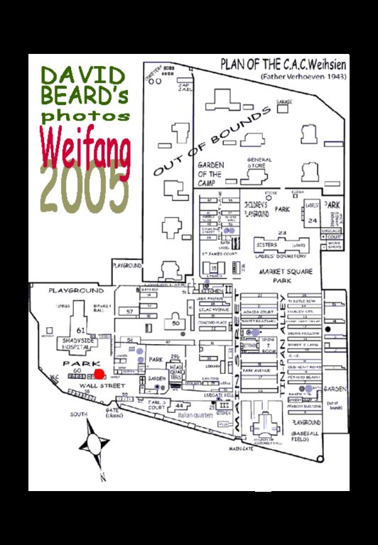 The map of "Weihsien" as it was in 1943 --- and NOW, in 2005 ---