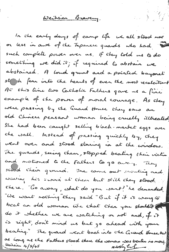 letter from Norman Cliff's Scrap-Books