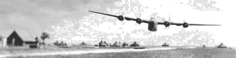 low flying B-24 U.S. bomber