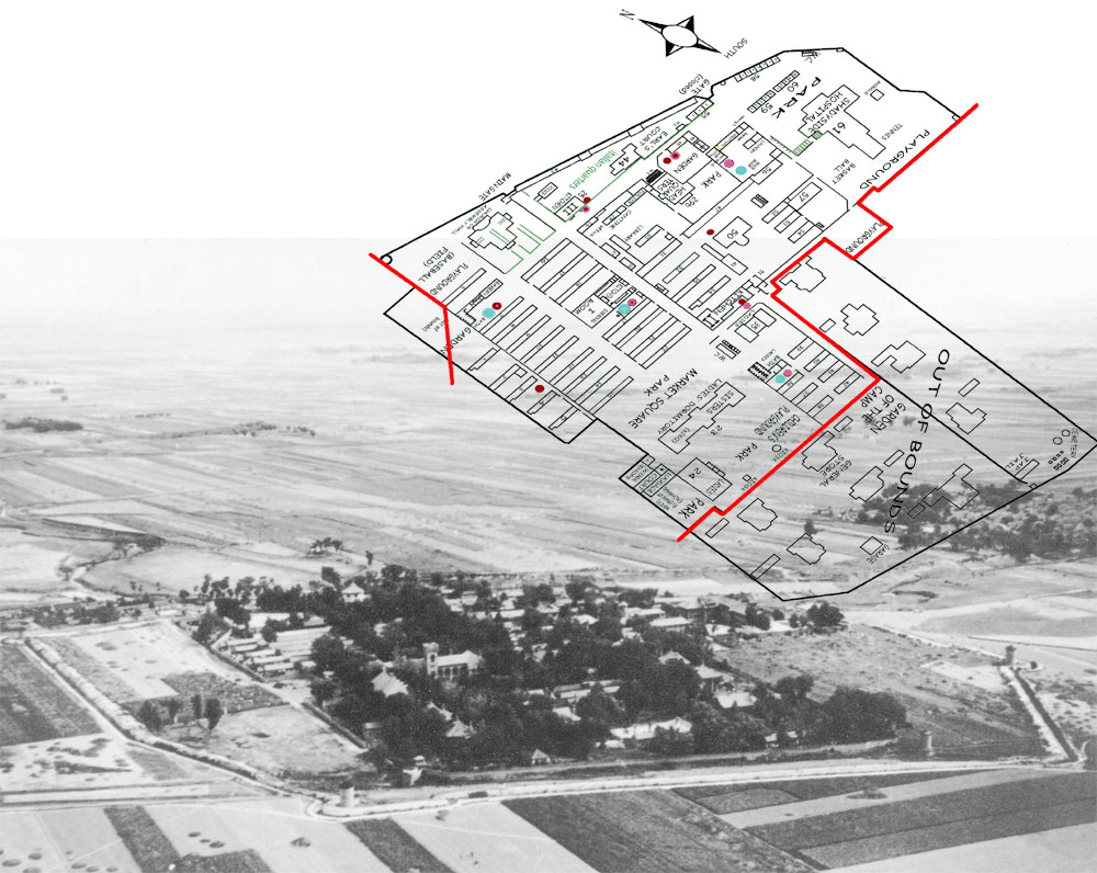 1945 - 73RD WING PHOTOGRAPH of Weihsien CAC