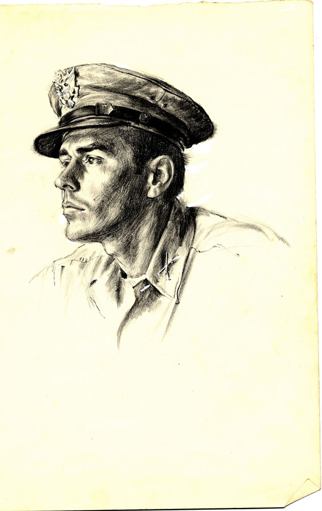 Stanley Staiger sketched by William A. Smith in 1945 