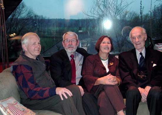 Leopold, Albert, Janette and Father Hanquet ---