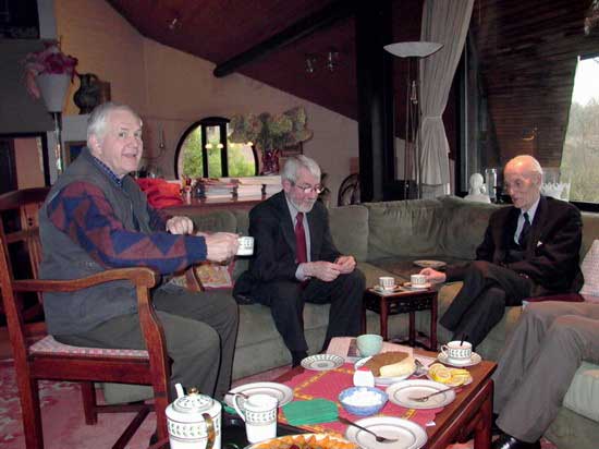 Leopold, Albert and Father Hanquet ---