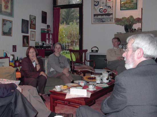 Janette, Nicky, Pierre (Janette's husband) and Albert's back --