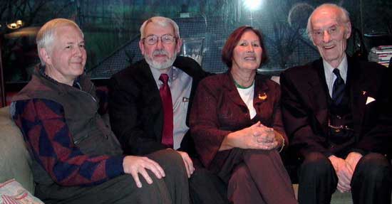 Leopold, Albert, Janette and Father Hanquet ---