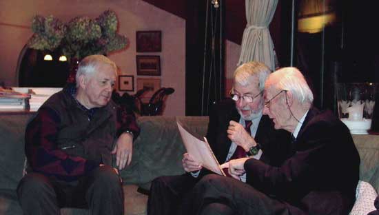  Leopold, Albert and Father Hanquet ---